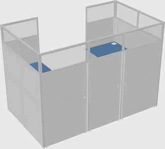 Cabine en u