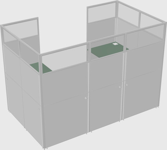 Cabine en u