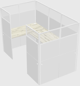 Cabine en u
