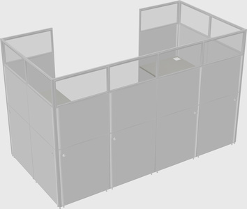 Cabine en u