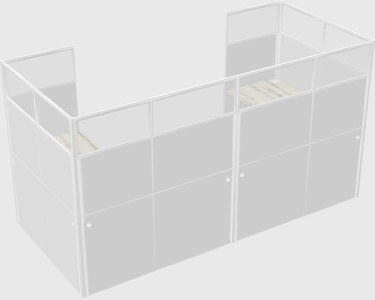 Cabine en u