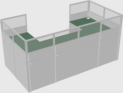 Cabine en u
