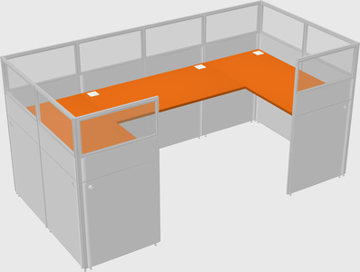 Cabine en u