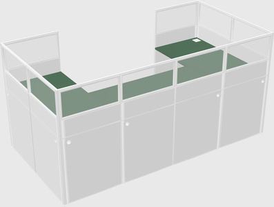 Cabine en u