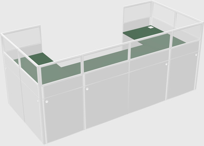 Cabine en u