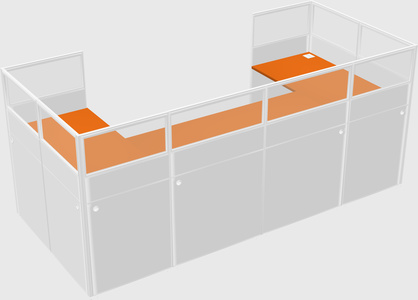 Cabine en u