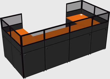 Cabine en u