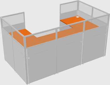 Cabine en u