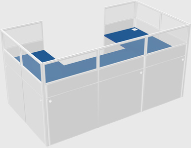 Cabine en u