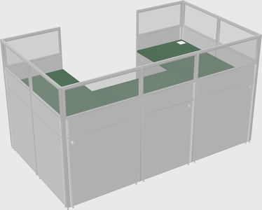 Cabine en u