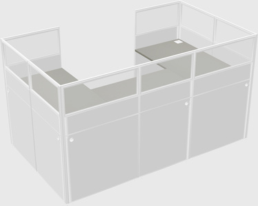 Cabine en u