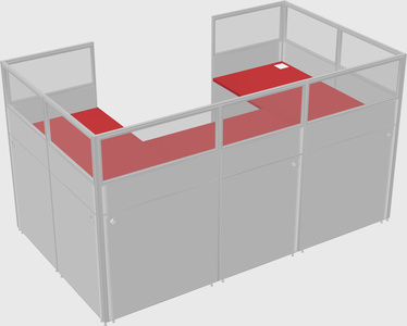 Cabine en u