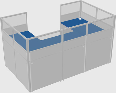 Cabine en u