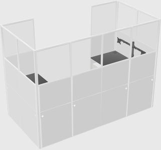Cabine en u