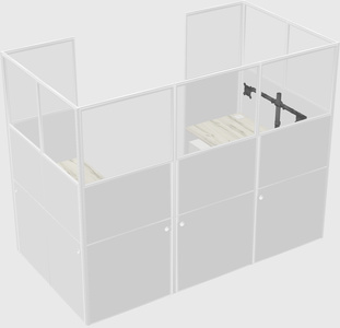 Cabine en u