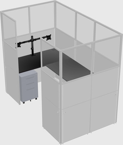 Cabine en u