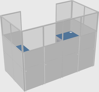 Cabine en u