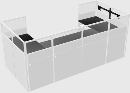 Cabine en u