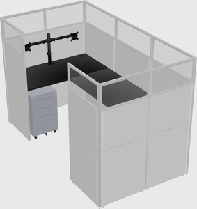 Cabine en u