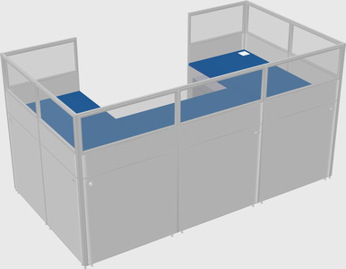 Cabine en u