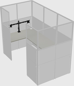 Cabine en u