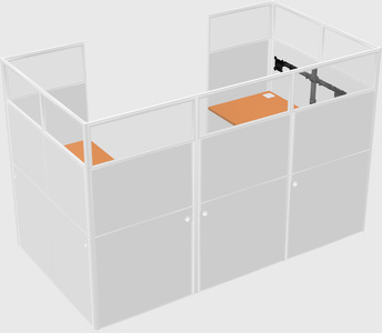 Cabine en u