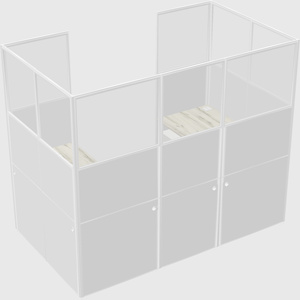 Cabine en u