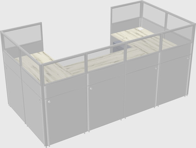 Cabine en u