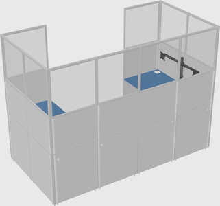 Cabine en u
