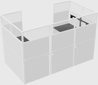Cabine en u