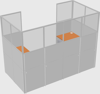 Cabine en u