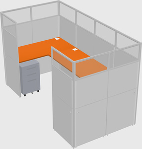 Cabine en u