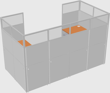 Cabine en u