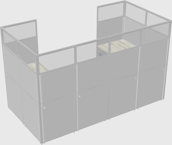 Cabine en u