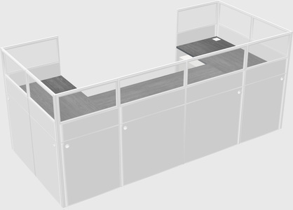 Cabine en u
