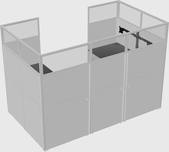 Cabine en u