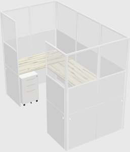 Cabine en u