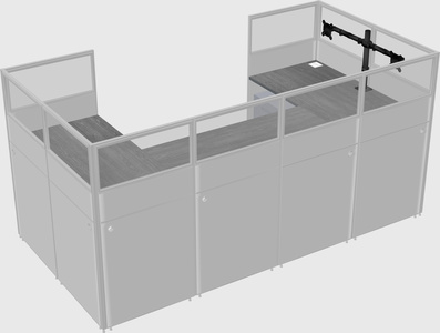 Cabine en u