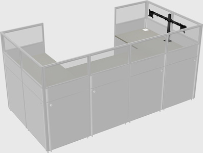 Cabine en u