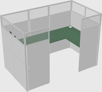 Cabine en u