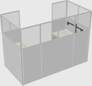 Cabine en u