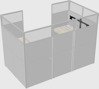 Cabine en u