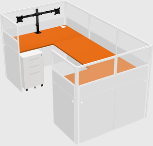 Cabine en u