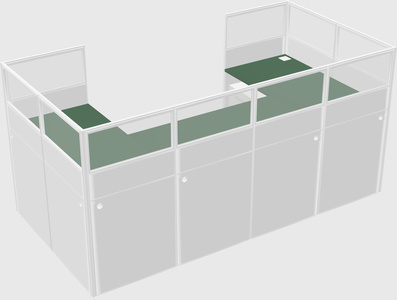Cabine en u