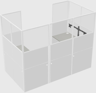 Cabine en u