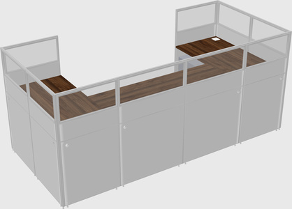 Cabine en u