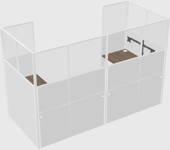 Cabine en u