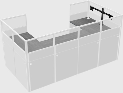 Cabine en u