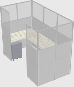 Cabine en u