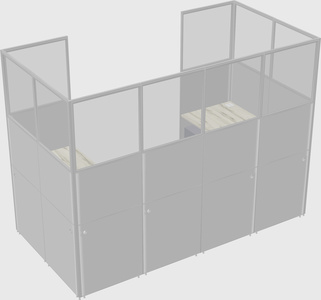 Cabine en u
